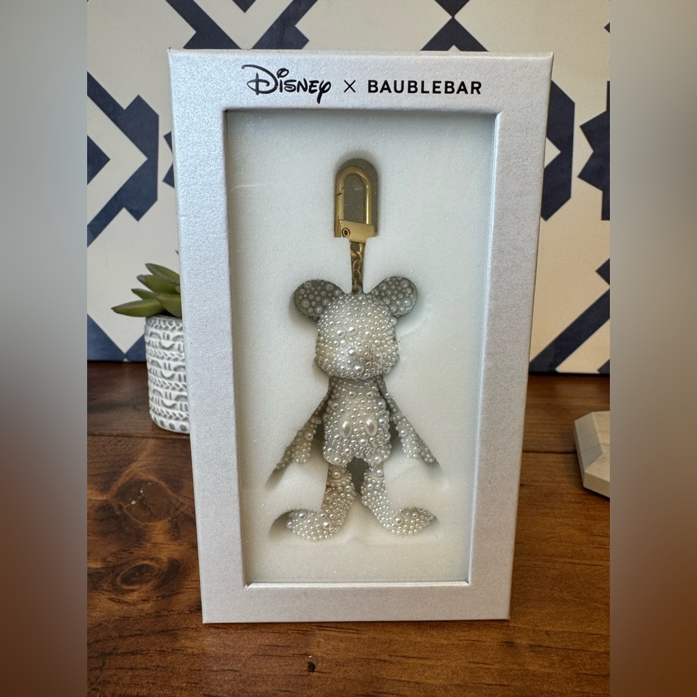 Disney x Baublebar Pearls Beaded Mickey Mouse Bag Charm